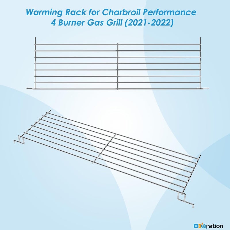 BBQration Warming Rack Grill Parts for Charbroil Performance 4 Burner 463352521 463354021 463365021 463365522, G428-0002-W1 Grill Swing Away Grid for Charbroil Grill Replacement Parts - Image 4